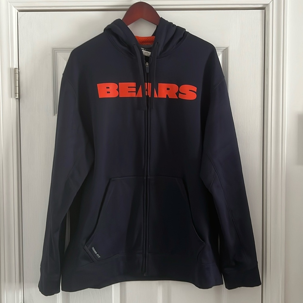 Nike Therma Fit Chicago Bears zip up hoodie. Size XL excellent condition